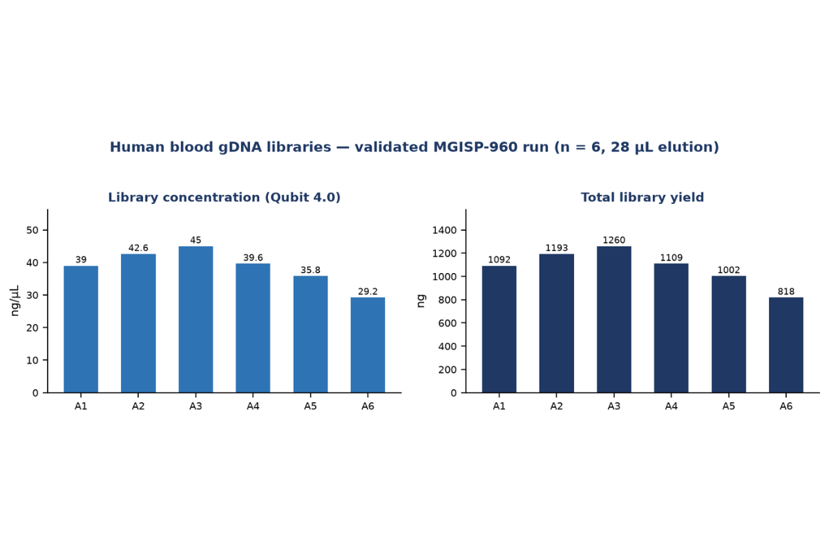 Automated DNA Library Prep | Whole‑Genome Re‑sequencing of Human Blood gDNA
