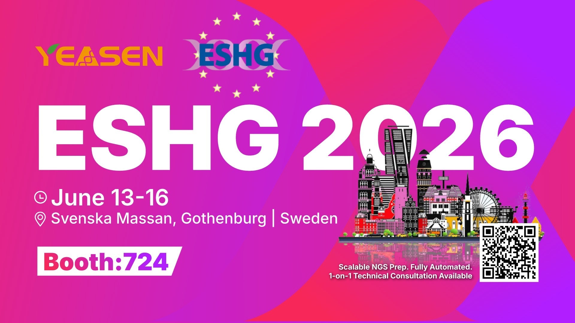 Advancing NGS Library Accuracy by Enzyme Engineering | Yeasen to Showcase at ESHG 2026