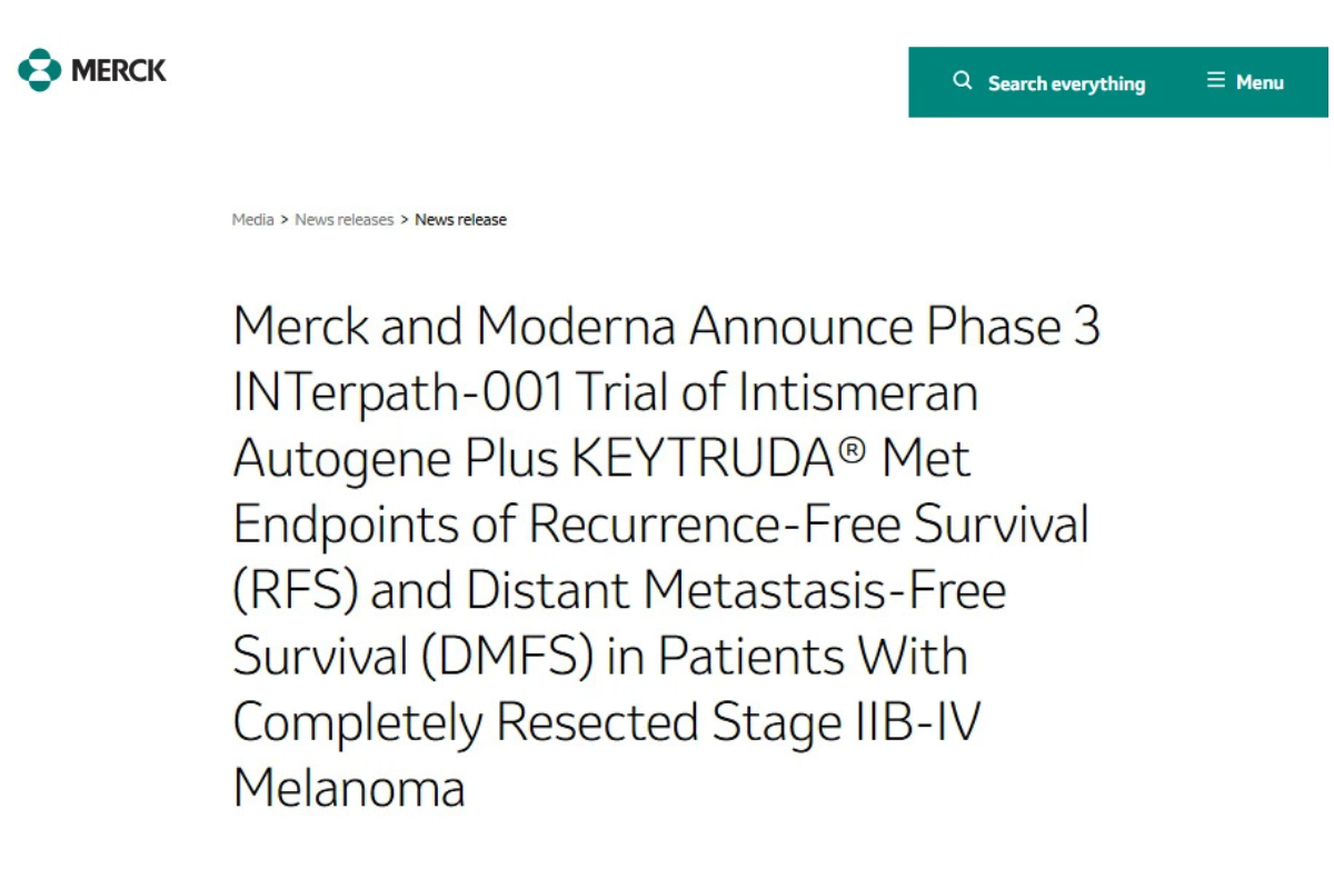 Phase 3 Victory for First Individualized mRNA Cancer Vaccine: What Solutions Are Needed for the New Era of mRNA Therapeutics?