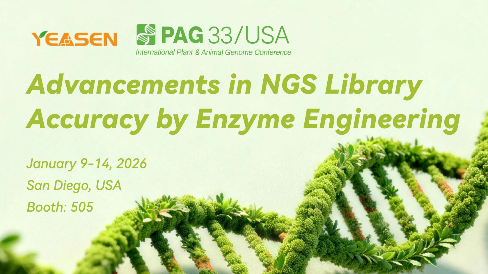 Accelerate Your Genomics Research at PAG 33